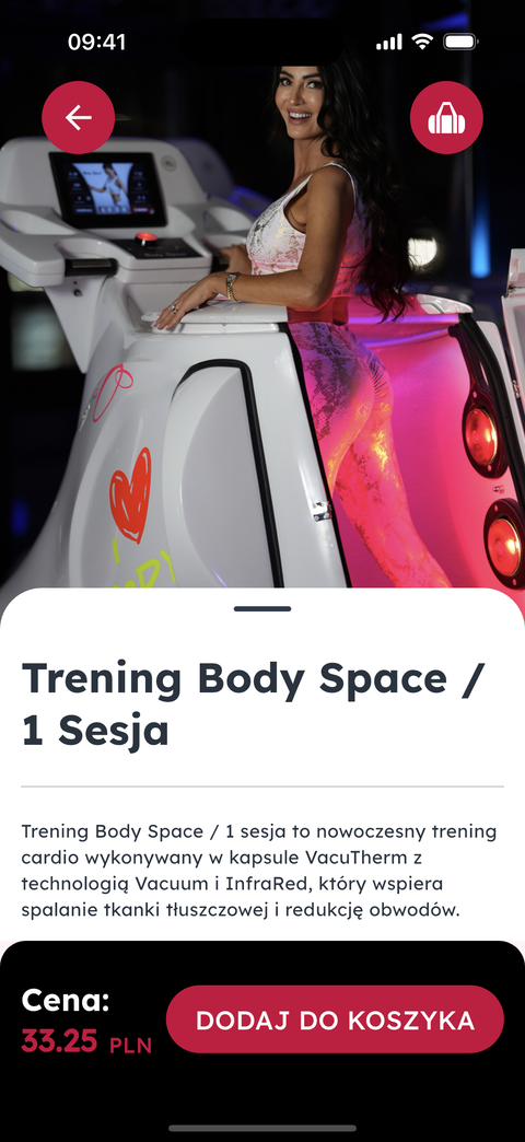 A product page with a photo, a description, the price and an Add to cart button.